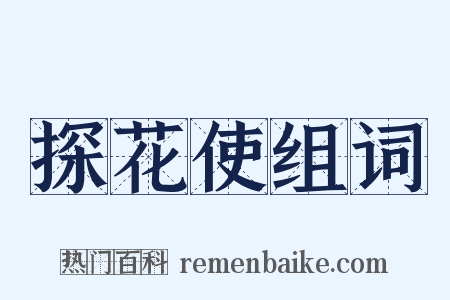 探花使组词是什么意思的图片
